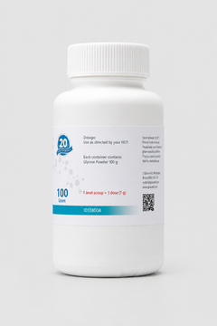 Slumbr Glycine bedtime powder 100 g — back label with dosage and contents