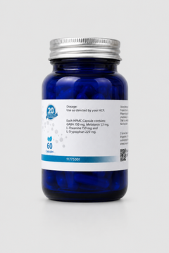 Slumbr Sleep Formulation — back label with GABA, melatonin, L-theanine and L-tryptophan contents